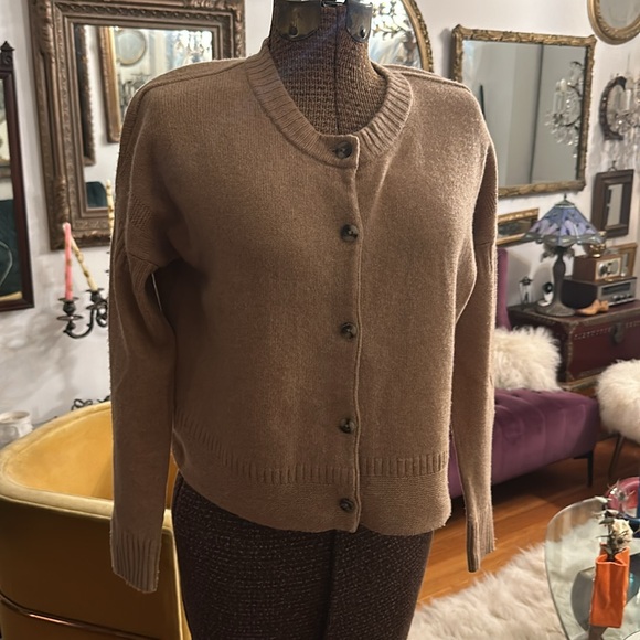Madewell Clemence Cropped Cardigan Wool Blend - Picture 5 of 9